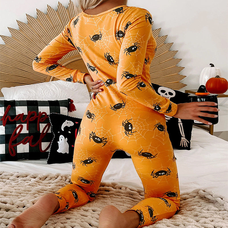 Halloween Jumpsuit Home Pajamas