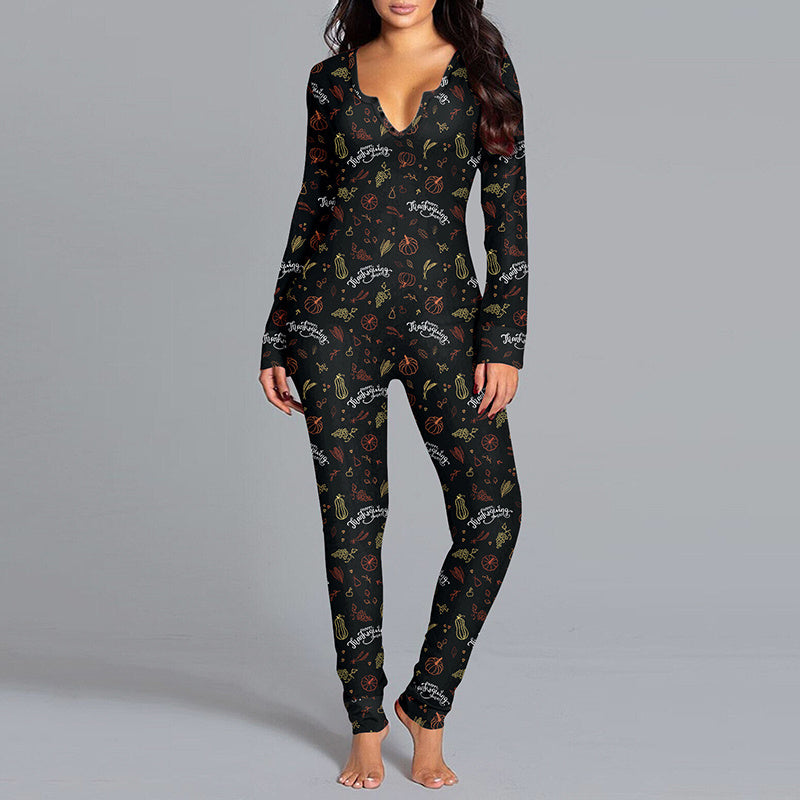 Halloween Jumpsuit Home Pajamas